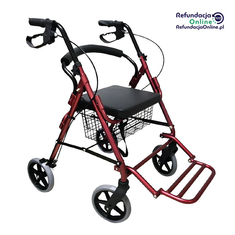 Podpórka rehabilitacyjna 4-kołowa aluminiowa Comfort AR-022 ARmedical