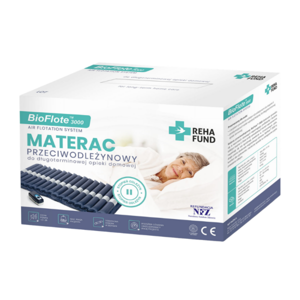Materac przeciwodleżynowy pneumatyczny rurowy BioFlote™ 3000 Rehafund