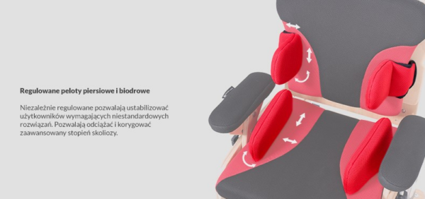 Fotelik rehabilitacyjny Zebra Invento Akces-Med (nowa wersja)