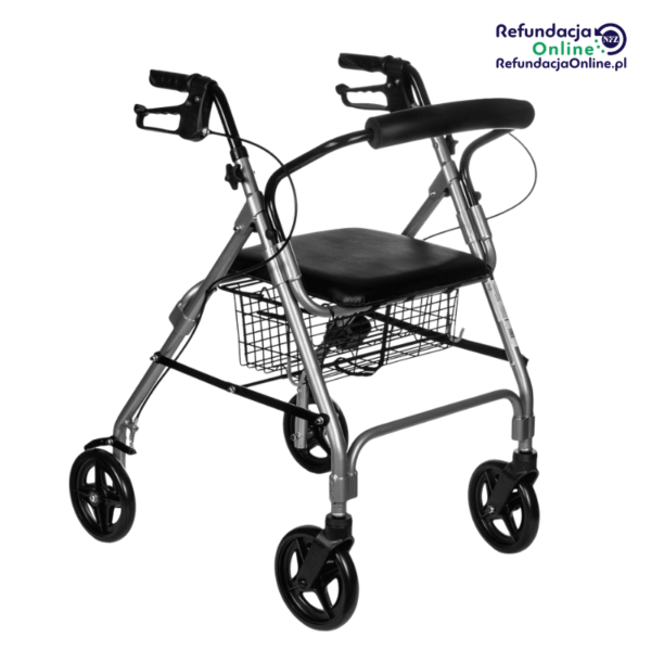 Podpórka rehabilitacyjna 4-kołowa stalowa RF-610 - Rehafund