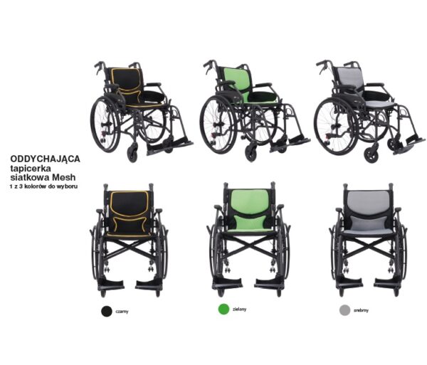 Wózek inwalidzki aluminiowy AR-366 AERO ARmedical