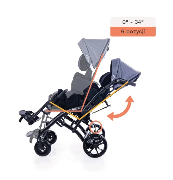Wózek inwalidzki specjalny dziecięcy Alfa Flex MyWam