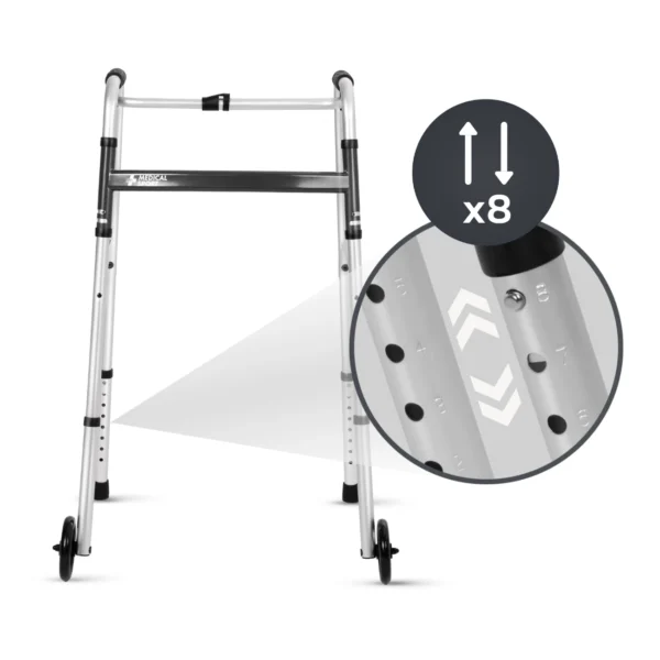 Balkonik aluminiowy trójfunkcyjny Step Light MS810 MSupport